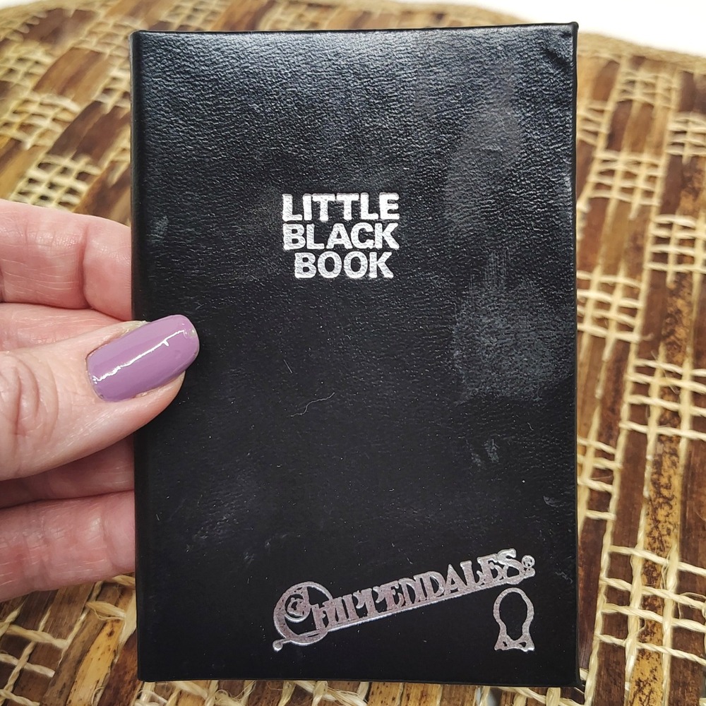 Chippendales Little Black Book 1982 Novelty Adult Humor Gag Gift‎ Address Book